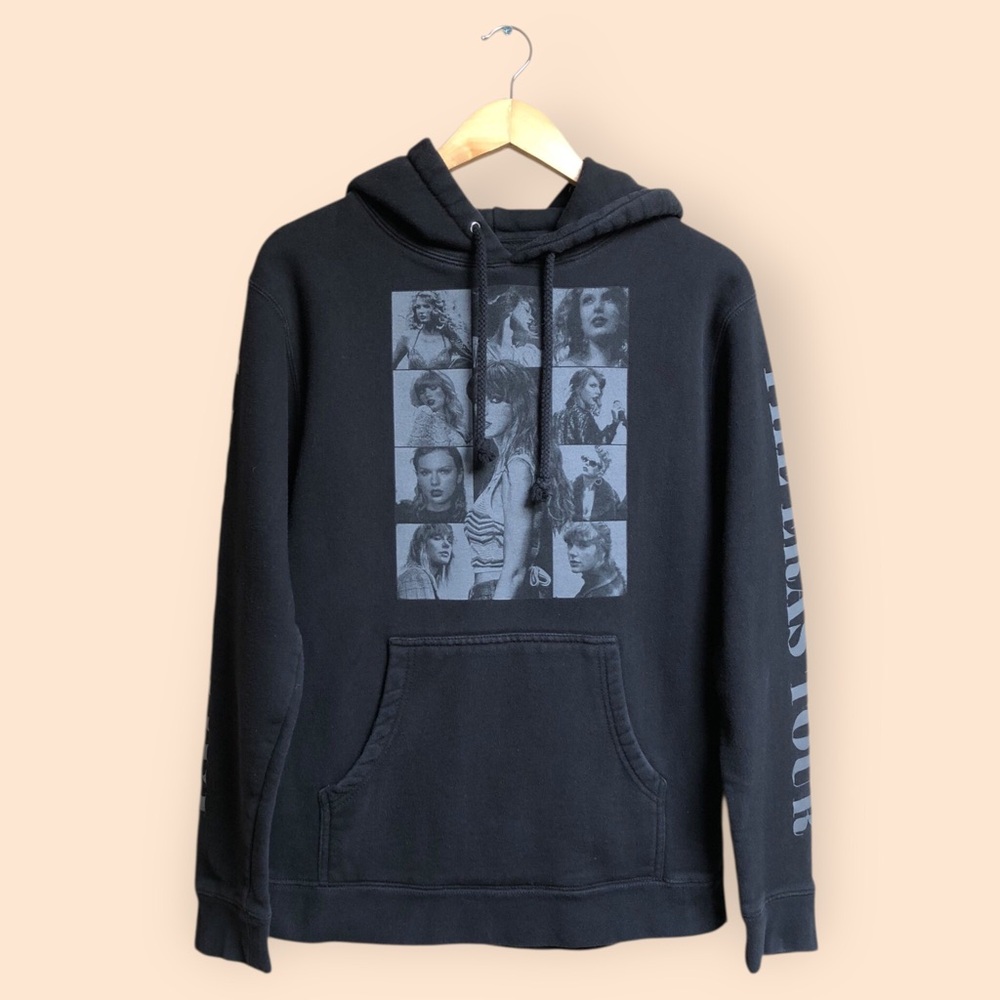 Taylor Swift The Eras Tour Black Photo Collage Concert Sweatshirt Hoodie Women S